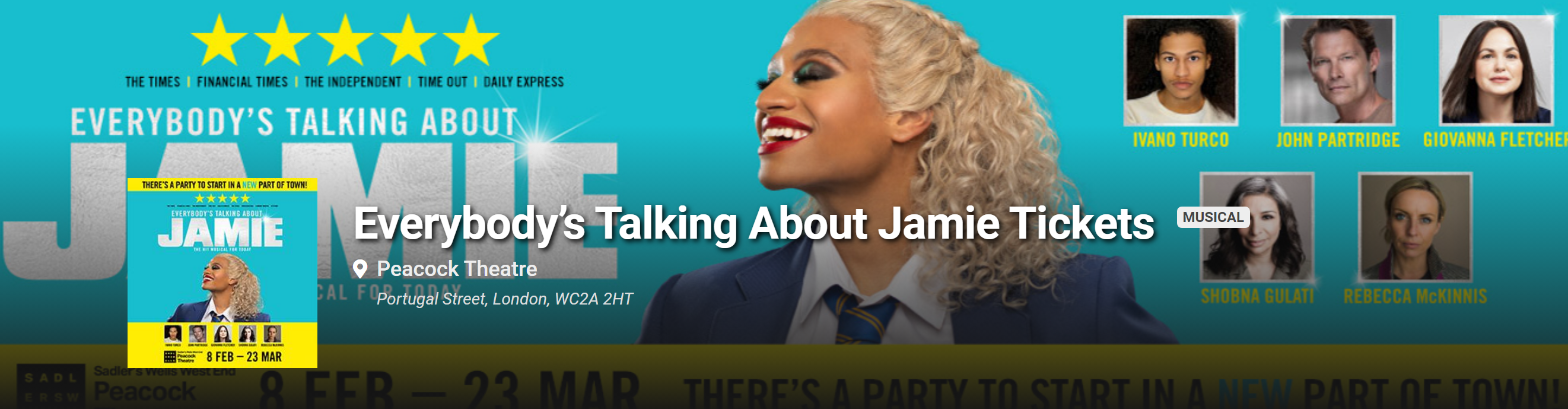 45% Off Everybody’s Talking About Jamie Tickets