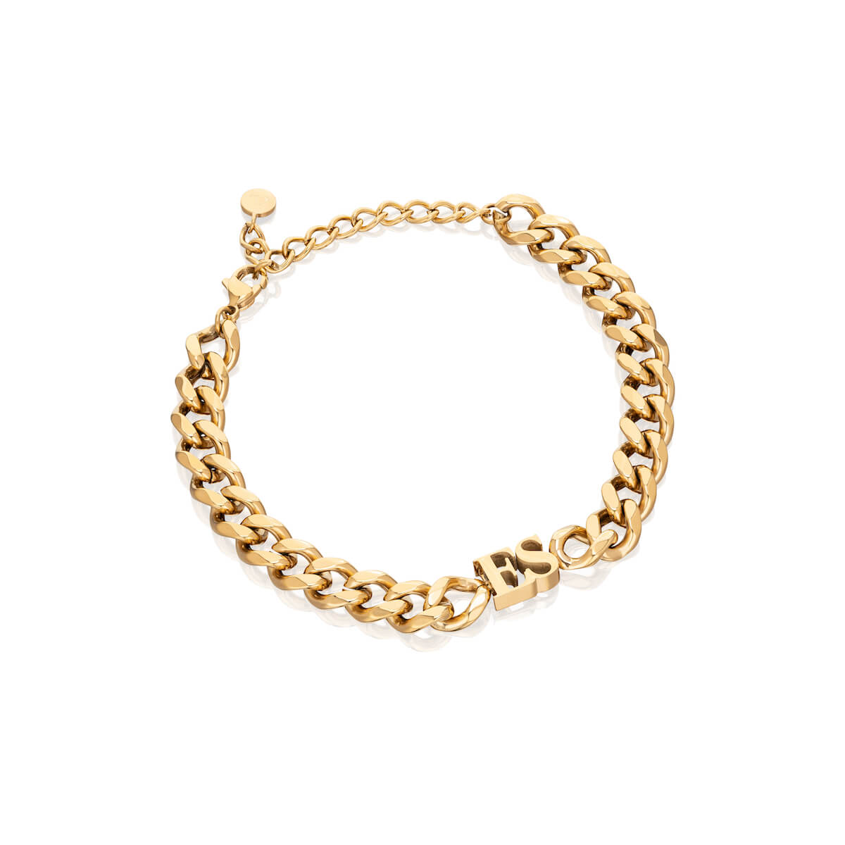 Shop the Initial Curb Bracelet (Gold)