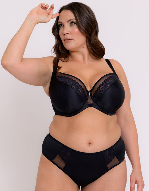 Adella Hera Full Plunge Bra Black