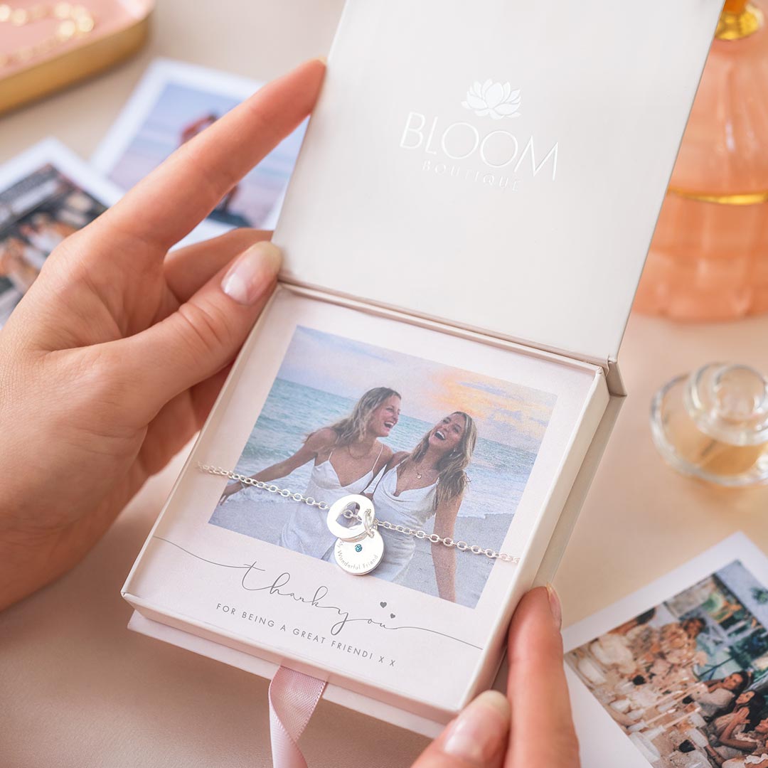 Surprise Someone Special with a Personalised Photo Gift Set and Secret Message Heart Bracelet