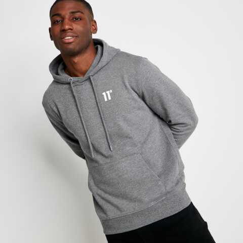 Add a touch of effortless cool to your look with the 11 Degrees Core Pullover Hoodie in a classic Charcoal Marl shade.
