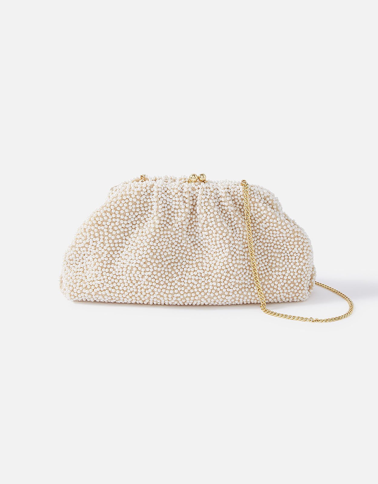 Large Pearl Cloud Clutch Bag