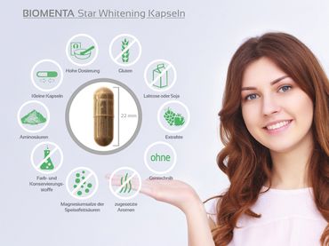 Hochwertige Star Whitening Kapseln von BIOMENTA