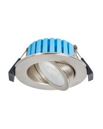 Transform your space with the Hudson 7 Watt LED Adjustable IP65 Colour Changing Downlight in Satin Nickel