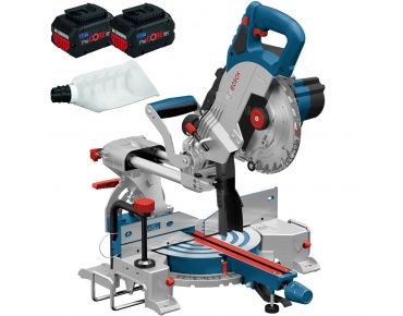 Bosch Akku-Kapp-Gehrungssäge GCM 18V-216 (2xProCORE18V 8.0Ah GAL 1880 C)