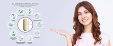 Hochdosierte Enzym Komplex Kapseln von BIOMENTA