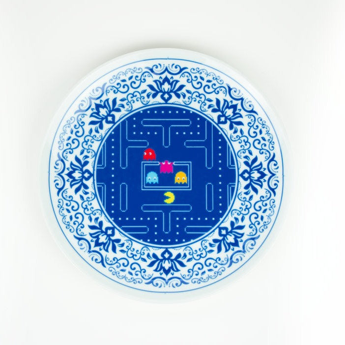 Add a touch of nostalgia with the vibrant Pacman artwork by Haus of Lucy, now available at Art Republic.