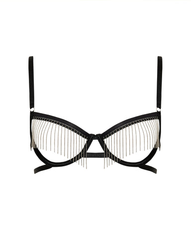 Antoinette Ouvert-BH&nbsp;Schwarz/Silber